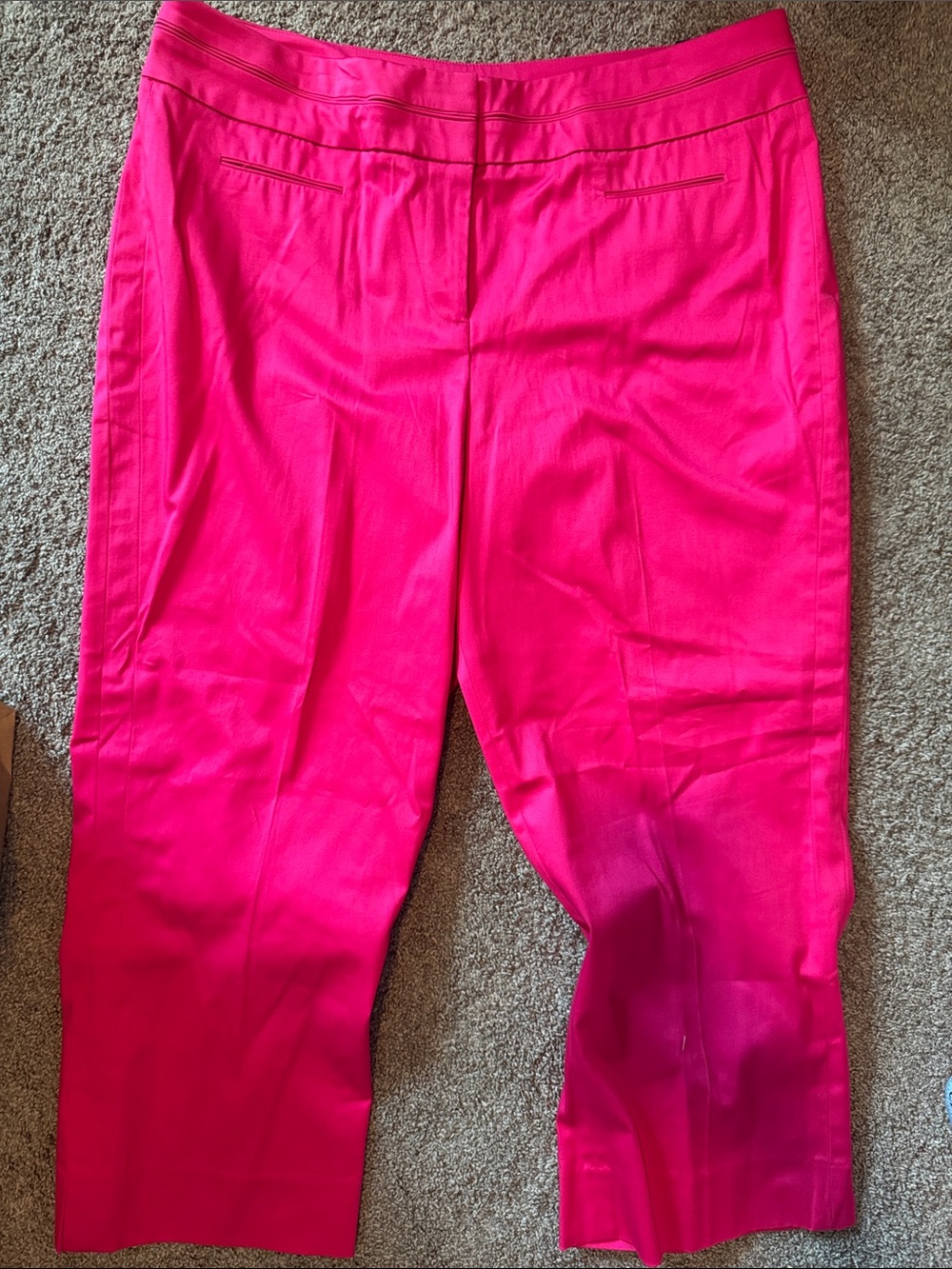 Investments Hot Pink Cropped cotton Pants